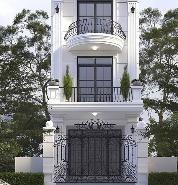 mẫu lan can sắt nhà phố đẹp, bền và đẳng cấp