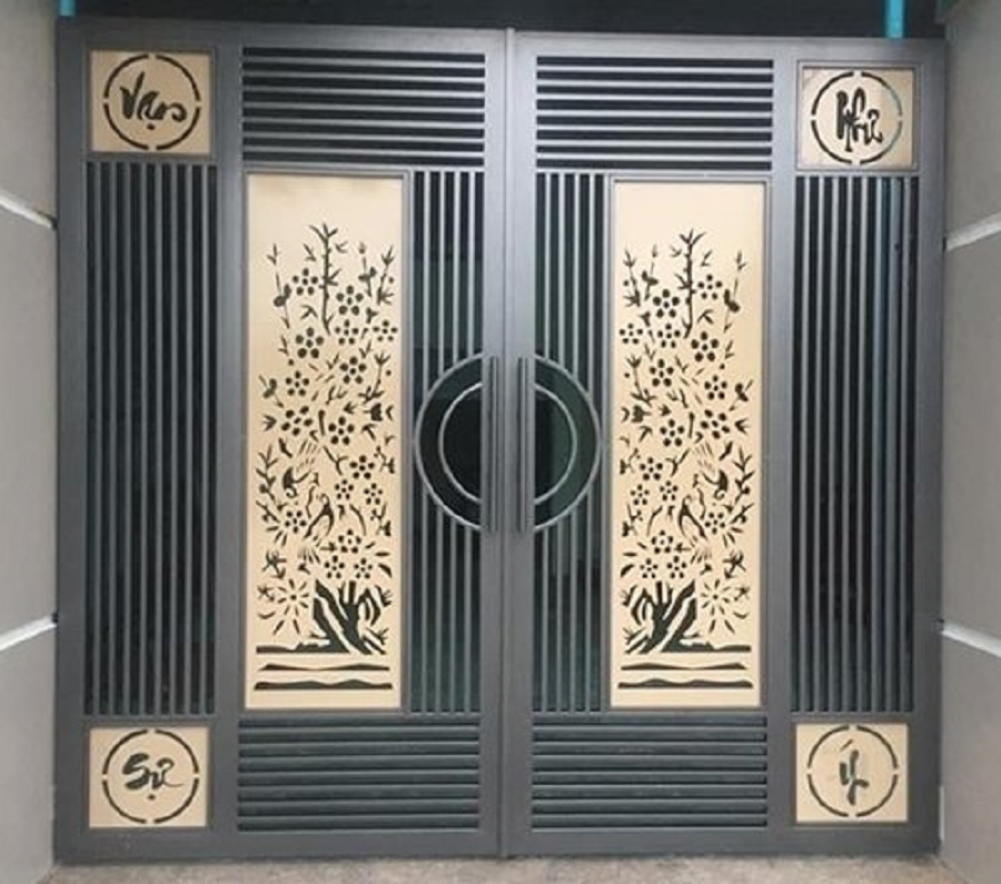 Cửa sắt CNC 2 cánh