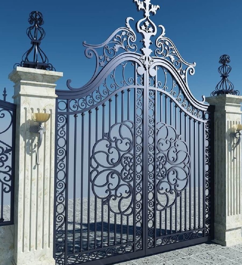 CỬA CỔNG SẮT BIỆT THỰ CỔ ĐIỂN