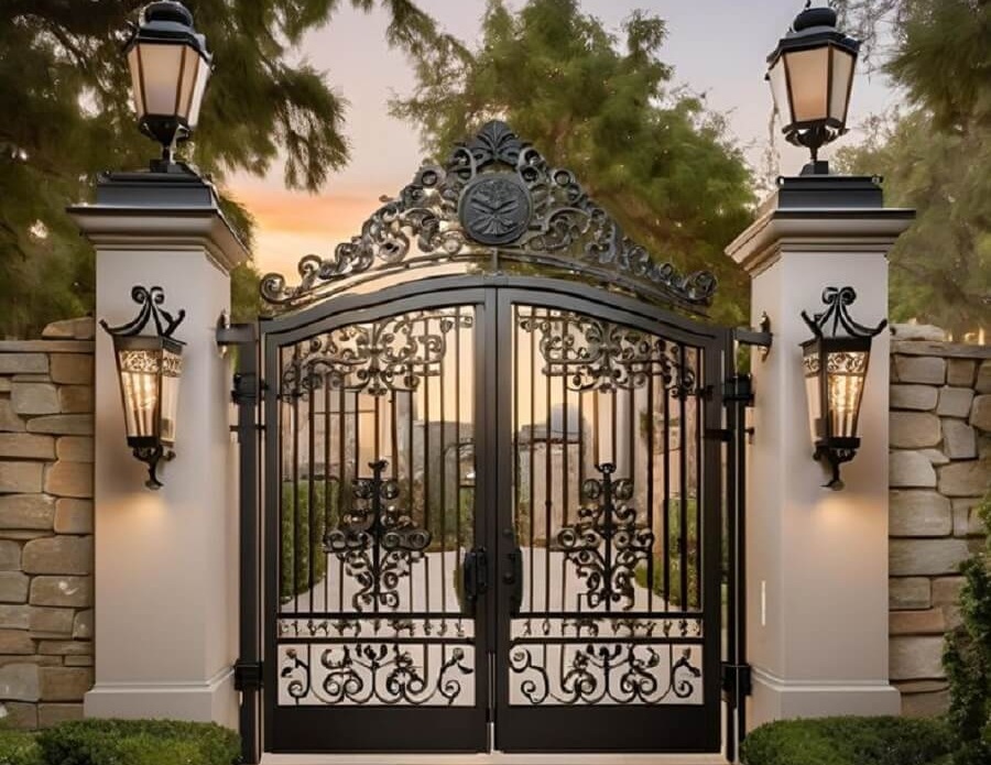 CỬA CỔNG SẮT BIỆT THỰ CỔ ĐIỂN