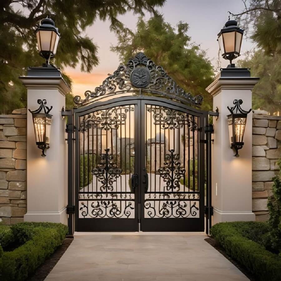 Mẫu Cửa Cổng Sắt phong cách Cổ Điển: