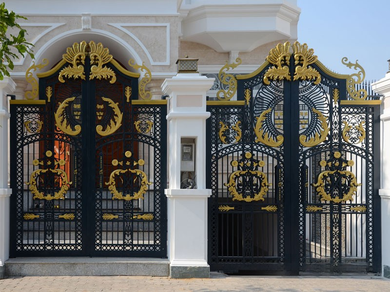 mẫu cửa sắt mỹ thuật biet thu