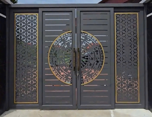 Mẫu Cửa Sắt 4 Cánh Đẹp