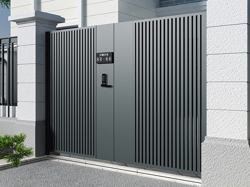 Mẫu cửa sắt hộp đứng 2 cánh hiện đại, đẹp