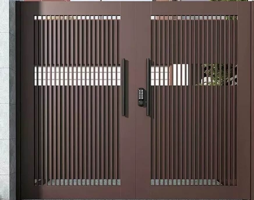 Cửa Sắt Hộp Đứng 2 Cánh Hiện Đại