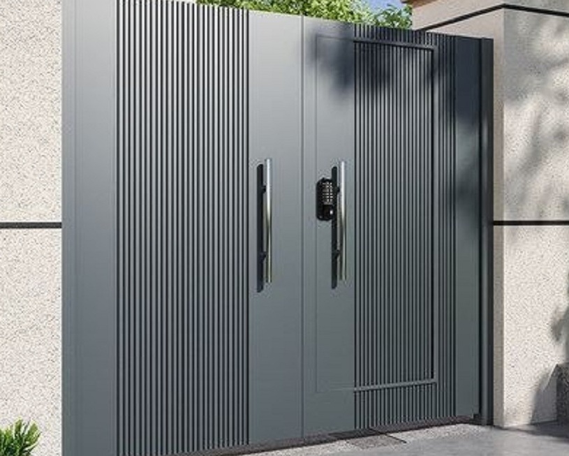 Cửa Sắt Hộp Đứng 2 Cánh Hiện Đại