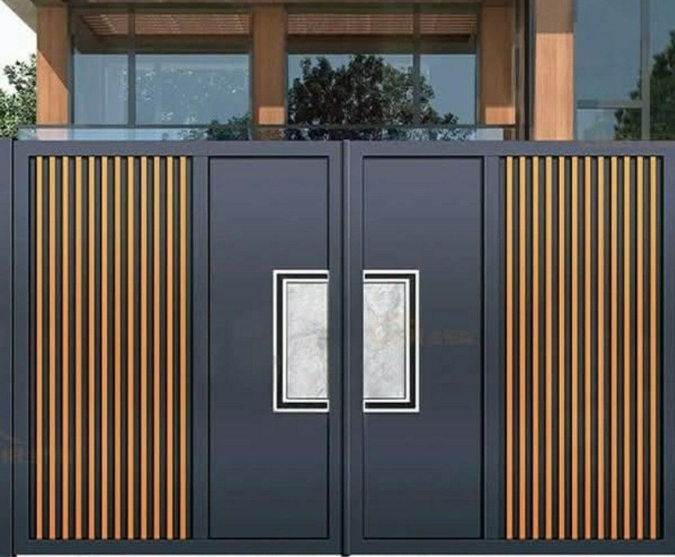 Cửa Sắt Hộp Đứng 2 Cánh Hiện Đại