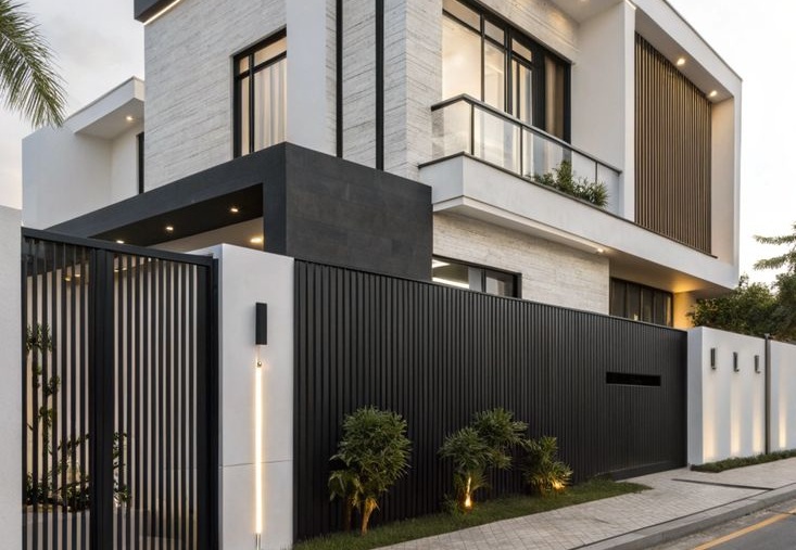 Hàng Rào Sắt Biệt Thự hộp đứng