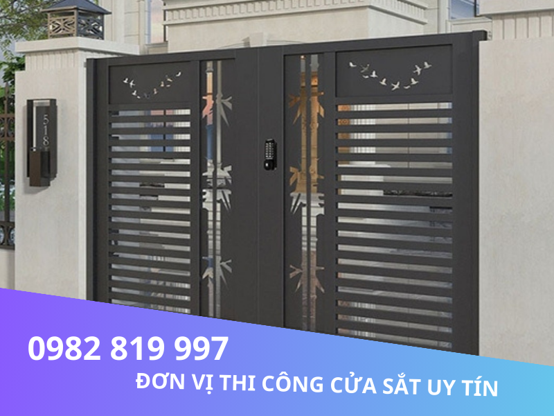 Mẫu Cửa Sắt Hộp 2 Cánh Hiện Đại Đẹp